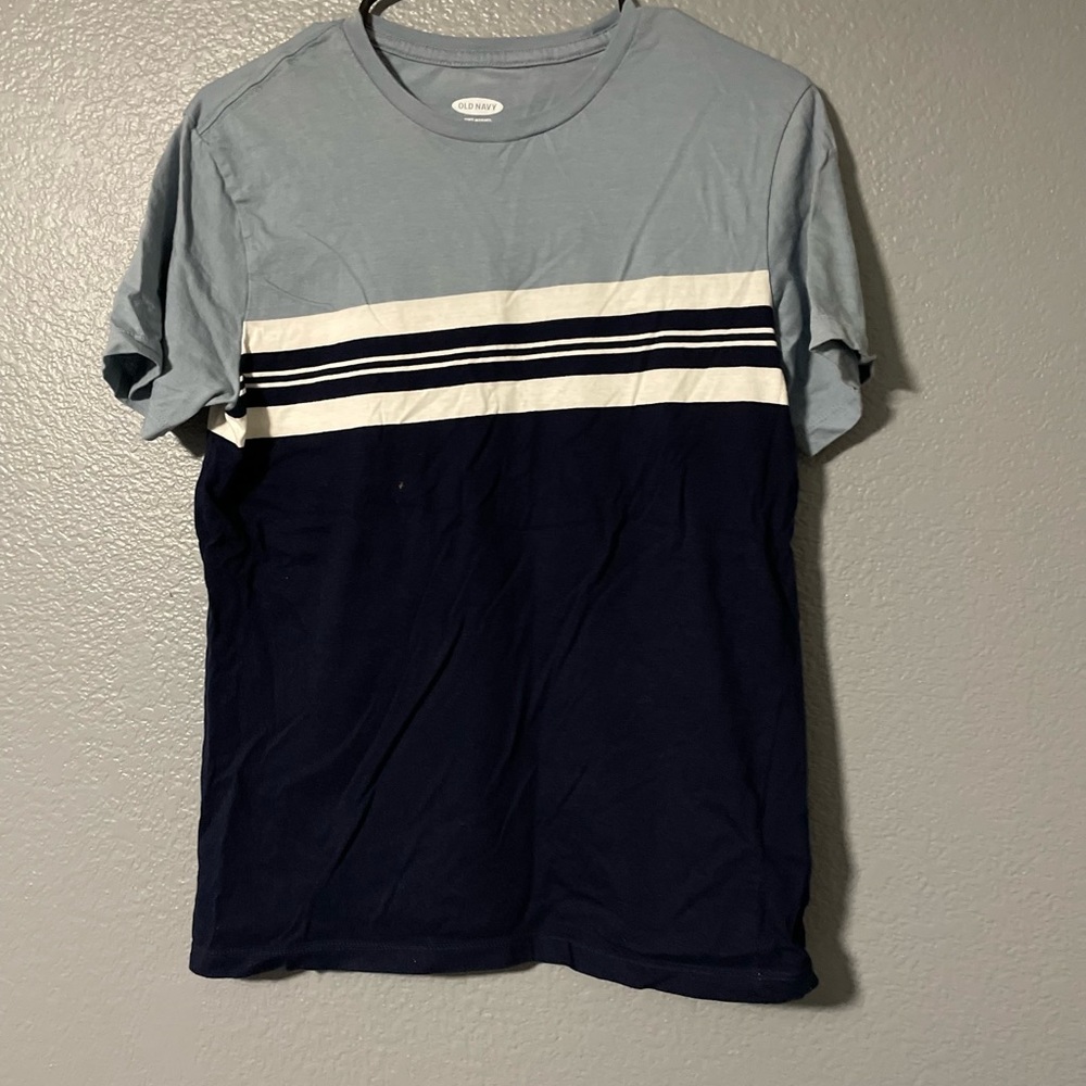 Blue striped shirt